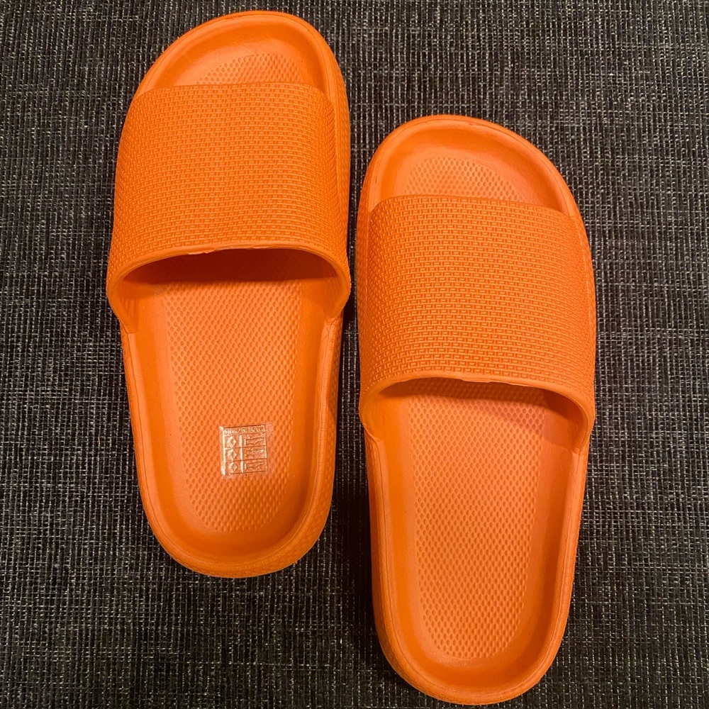 Brand new orange slides